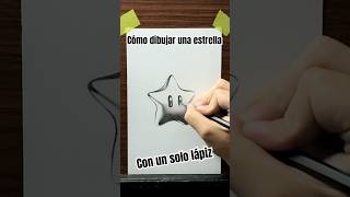 Cómo dibujar la estrella de Mario Bros solo col un lápiz ✏️ #aprendiendoadibujar #dibujo #art