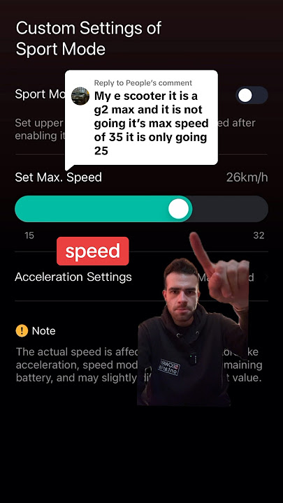 How to toggle the Segway-Ninebot MAX G2’s max speed in sport mode 🤔🛴💨 #segwayninebot #tutorial