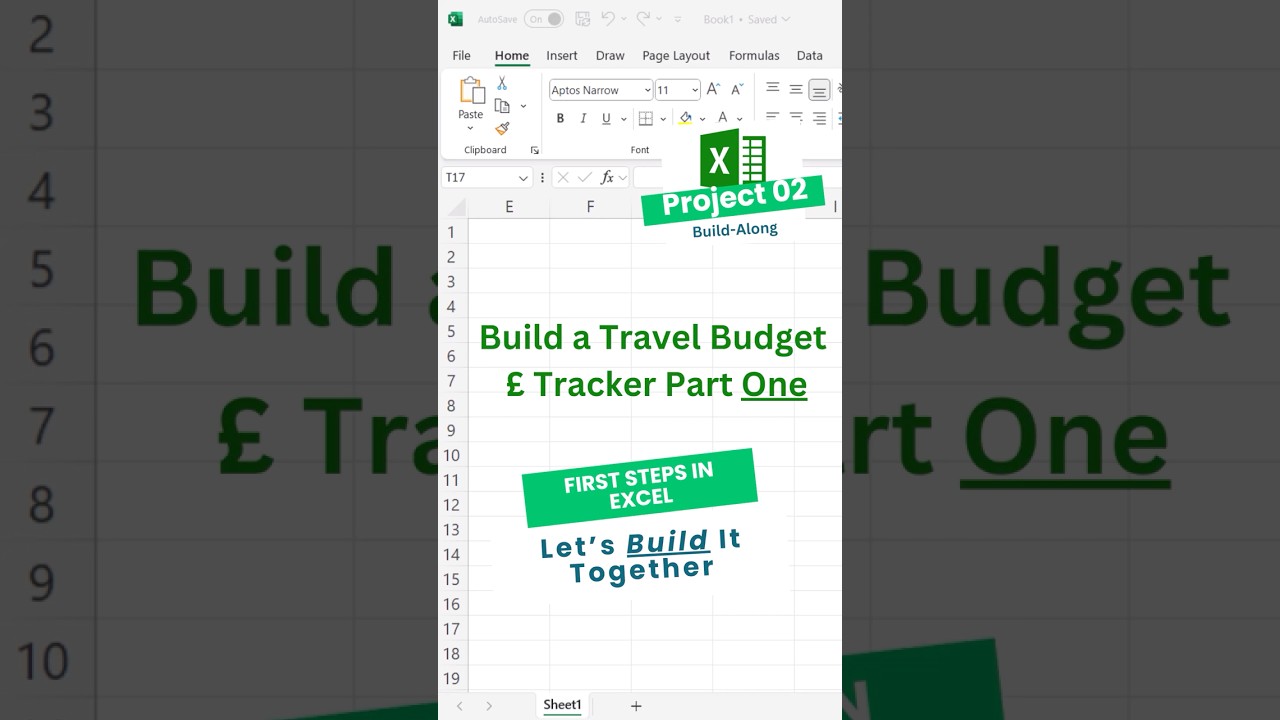 Build a Travel Budget Tracker in Excel Part One✈️📊 | Excel for Beginners