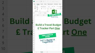 Build a Travel Budget Tracker in Excel Part One✈️📊 | Excel for Beginners Guide