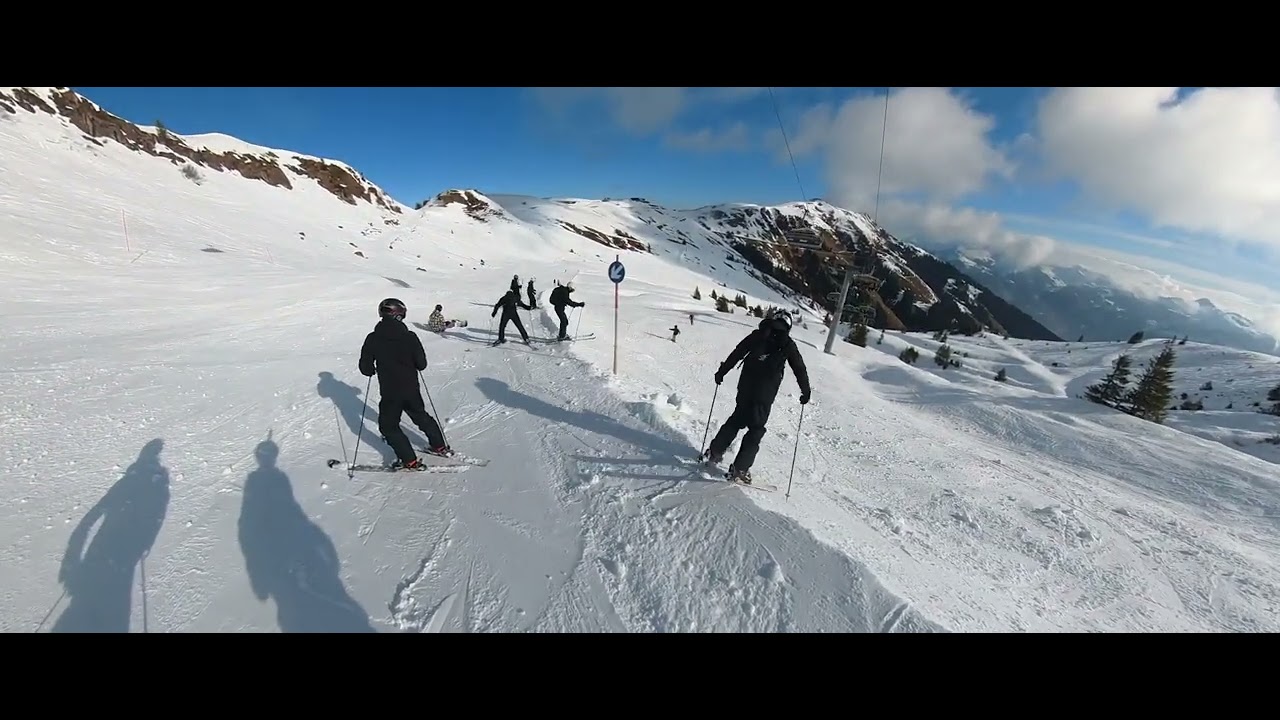 Epic Off-Piste Ski Run Below Kasereck Chairlift | Kitzbühel Austria HD