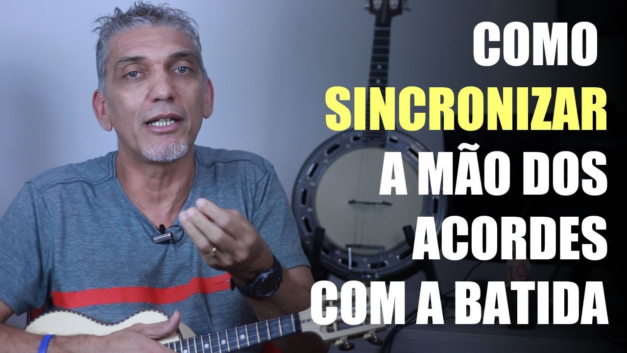 Como Sincronizar a Mão dos Acordes com a Mão da Batida no Cavaquinho - Professor Damiro