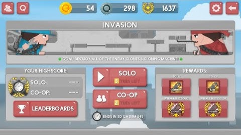 This challenges level is my favorite one!! (The Invasion)