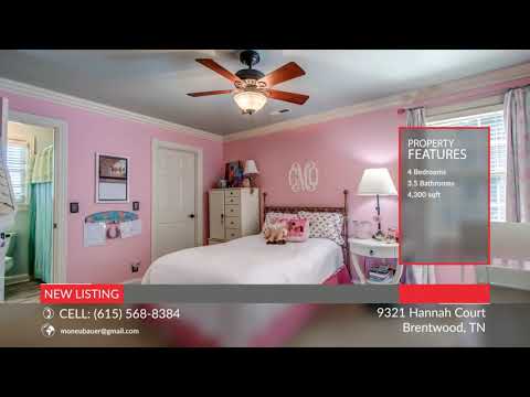 9321 Hannah Court, Brentwood, TN home video tour