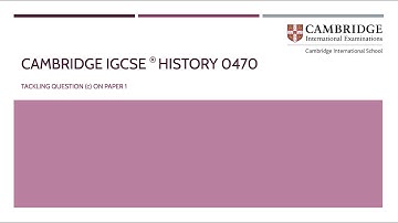 Tackling Paper 1 Question (c)