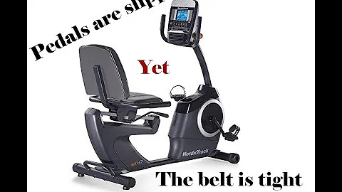 Pedal Slips On Recumbent Bike Yet The Drive Belt Is Tight (No Unnecessary Dialogue)
