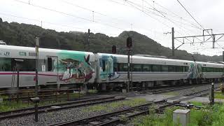 2020 07 26 雨の新パンダ列車 ( JR白浜駅へ )