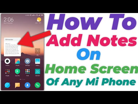 How to Add Notes On Home Screen In Any Mi Phone | Add Sticky Notes In Xiaomi Phone hqdefault