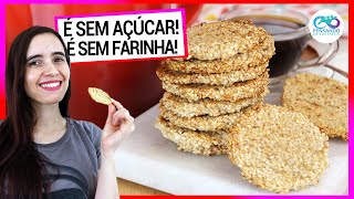 É ZERO FARINHA E SÓ 2 INGREDIENTES, ESTE BISCOITO DOCE é surpreendente! Sem açúcar, sem ovo