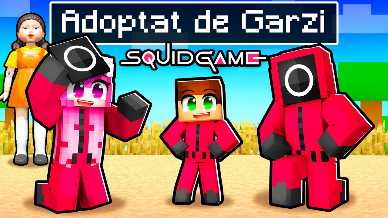 ADOPTAT de *GARDIENII* din SQUID GAME 2 pe Minecraft...