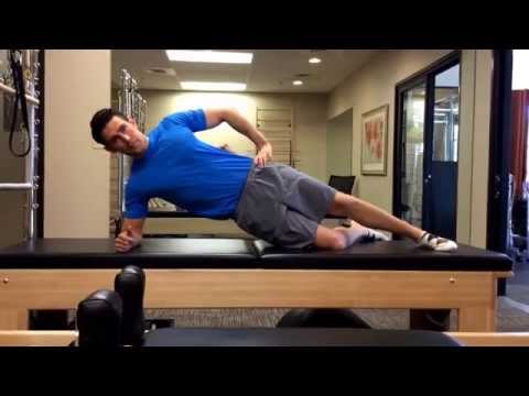Side plank on knee