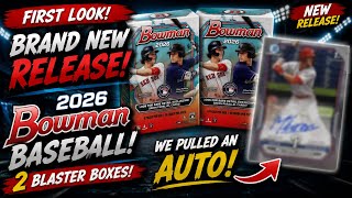 FIRST LOOK: 2x Brand New 2026 Bowman Baseball Blaster Boxes! Auto Pull!