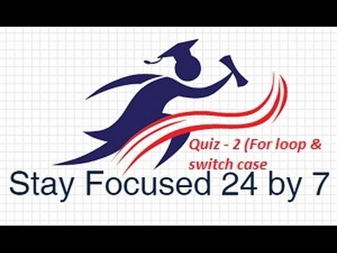 Online Quiz on C || for loop and Switch case||programming tutor||Stay focussed ||quiz 2