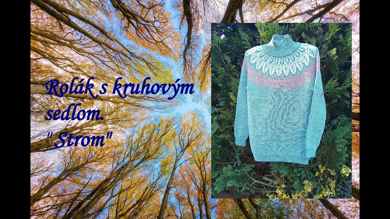 Ako pliesť rolák s kruhovým sedlom. Postup pletenia, výpočet očiek, schéma.#navod#knitting#pletenie