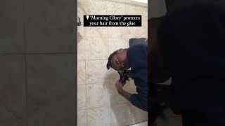 Removing a quick weave/ glue-in | Morning Glory Glue Protectant Used