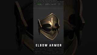 Elbow Armor #shorts #art #digitalart #character #zbrush #3d #artwork #hardsurface