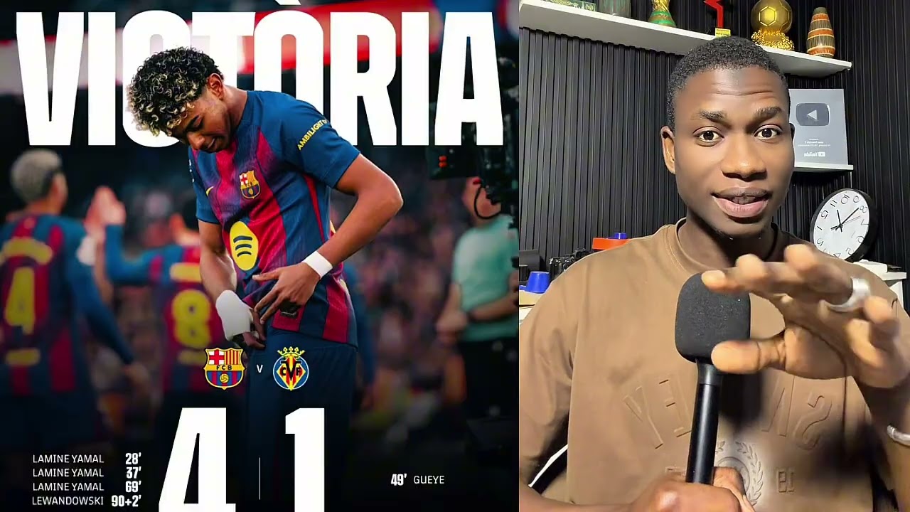 Barca 4-1 Villarreal … Yamal waouw 🥰