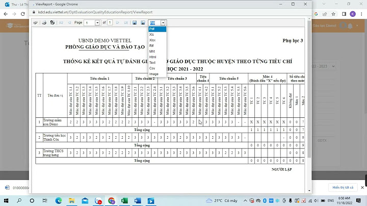 Báo cáo tự đánh giá ngoài trường mầm non năm 2024
