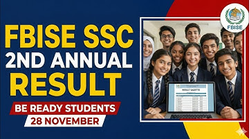 Federal Board HSSC 2nd Annual Results Announcement  2025 - Fbise Exam