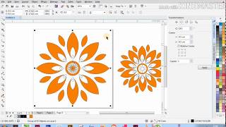 How to Create mandala (Floral) in Corel Draw (X7)