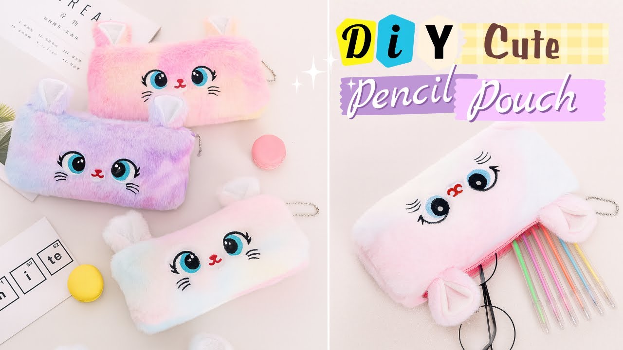 DIY Cute Pencil Pouch Without Sewing | How To Make Cute Pencil Pouch