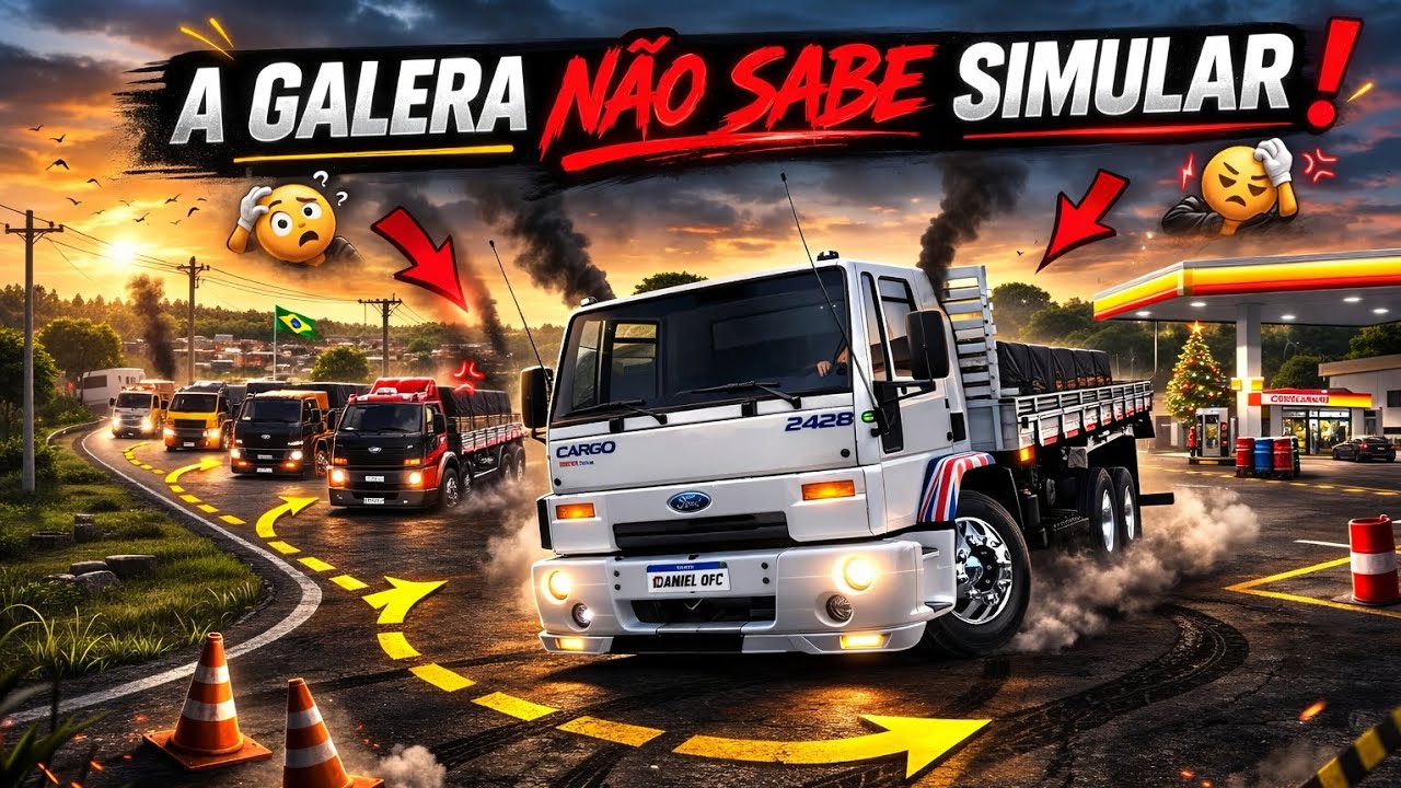 Simulação no global truck saindo da fazenda 