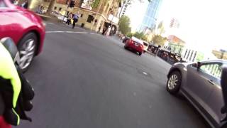 20170215 - Exhibition Street Melbourne - Playing in traffic