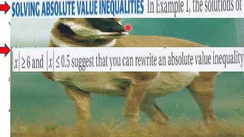 5 6 L V Solve Absolute Value Inequalities Pt 1