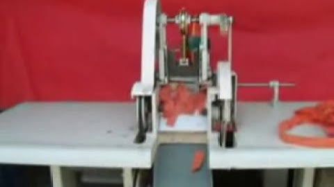 Non woven bag loop handle cutting machine