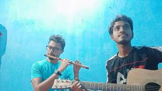 Jamming in raga bhupali | flute and guitar cover