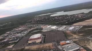 Embraer Jet from American Eagle taking off from Laredo Texa