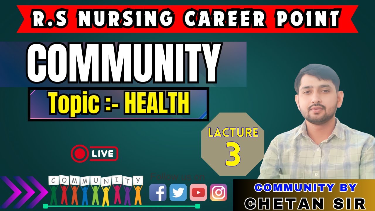 Community Class - 3 || For Purchase full Course download RS Nursing ...