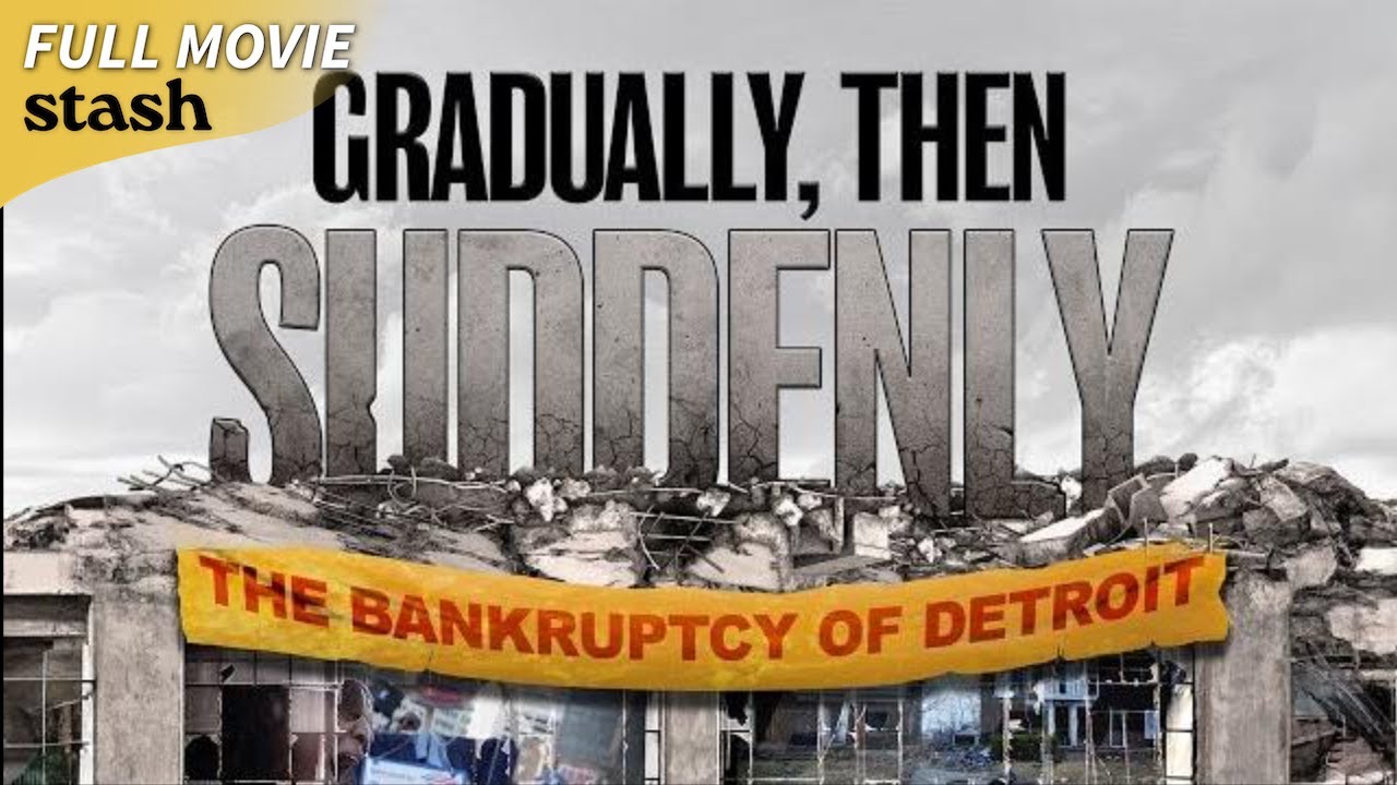 Documentary backdrop image for Gradually, Then Suddenly: The Bankruptcy of Detroit | Social Issues Documentary (2024)
