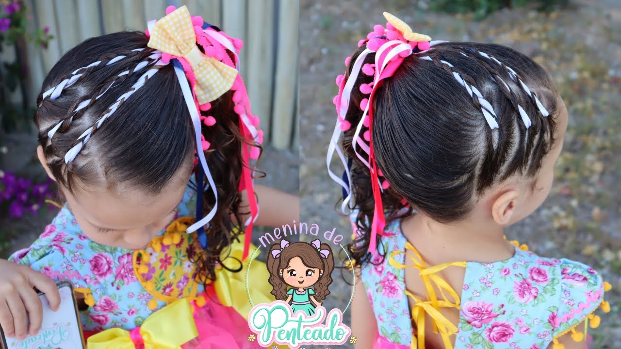 Vídeo: passo a passo de penteados para as crianças curtirem o arraiá com  estilo - Revista Crescer