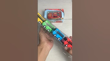 ASMR Unboxing and Testing Tayo Bus with Friends ASMR No Talking #asmr #automobile #toys