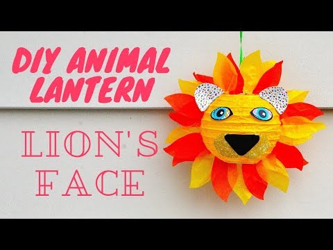 Lion&rsquo;s Face - DIY Animal Paper Lantern