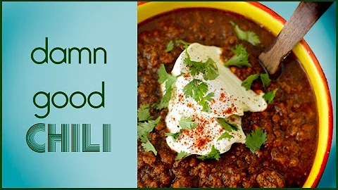 Damn Good Chili Recipe - 4 Hour - No Bean Chili  Low Fat Low Carb