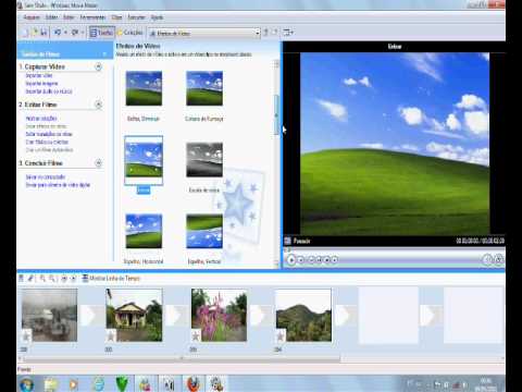 como fazer video com fotos  Windows Movie Maker 2.6