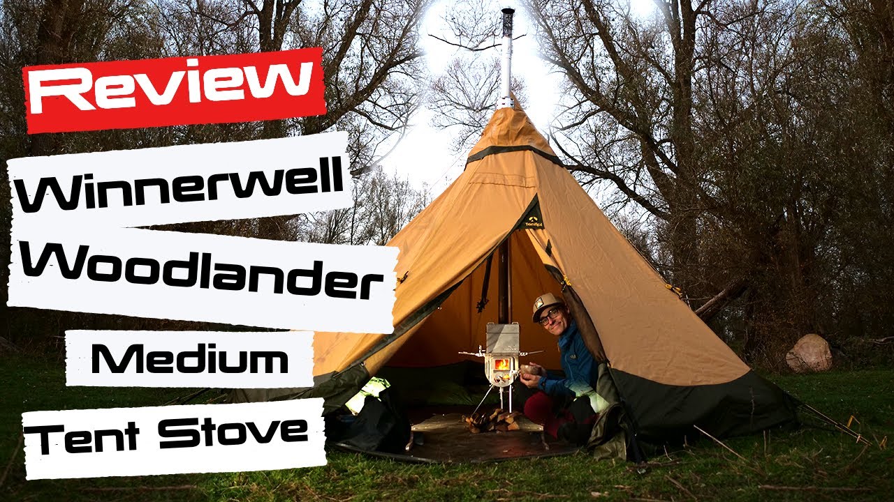 Winnerwell Woodlander Medium Tent Stove | Tiny Portable Wood Burning Stove  for Tents, Shelters, and Camping | 800 Cubic Inch Firebox | Precision