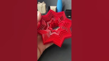 Mesmerizing Time-Lapse ASMR Video of Fractal Fidget Star 3D Printed #shorts #3dprinting
