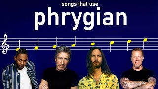 Songs that use the Phrygian mode