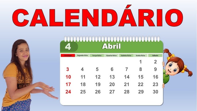 Aprendendo o calendário, Meses do ano