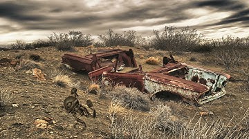 Mr. Handy in Wasteland | Fallout Ambience Music | Desert Wind Sounds and (mostly) piano | 1h