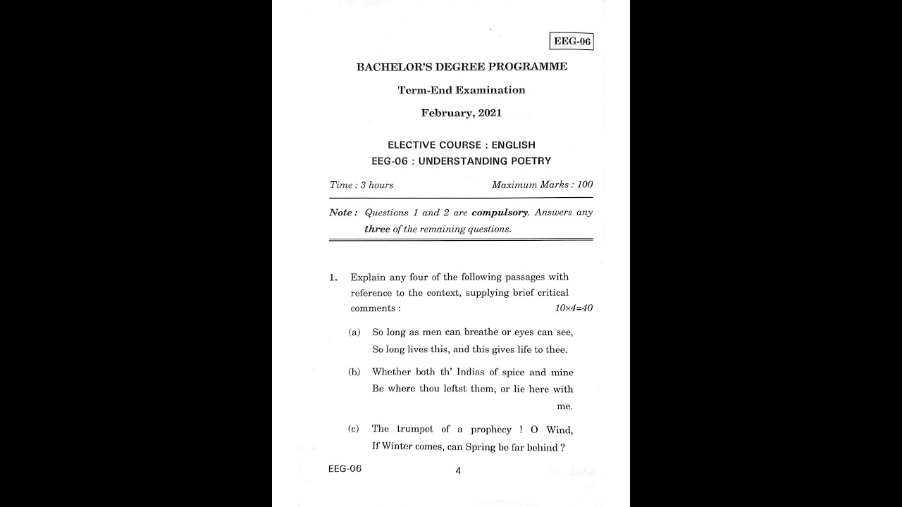 BEGE - 106 DECEMBER 2020 QUESTION PAPER