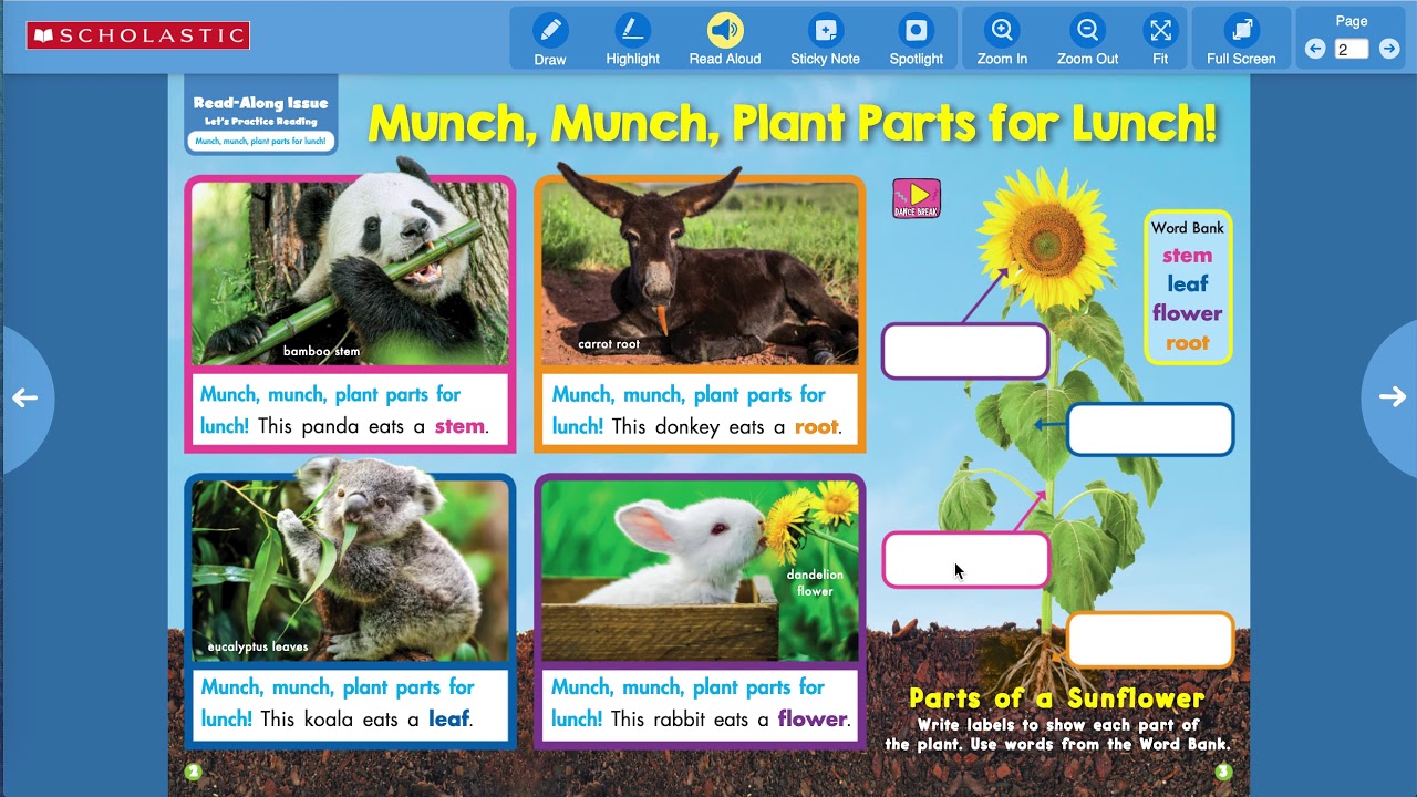 Scholastic lets find out would you munch a plant for lunch youtube