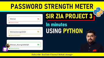 build a password strength meter with python & streamlit