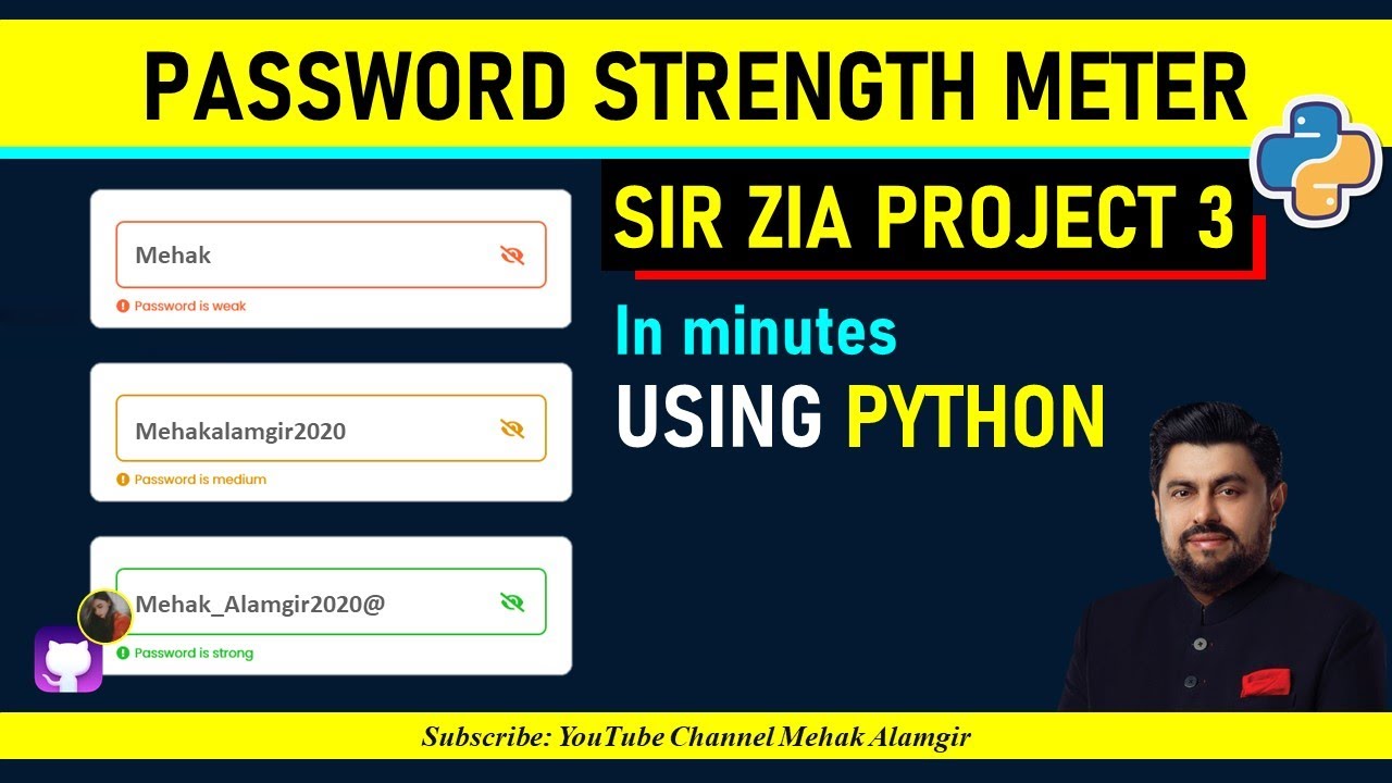 build a password strength meter with python & streamlit - YouTube