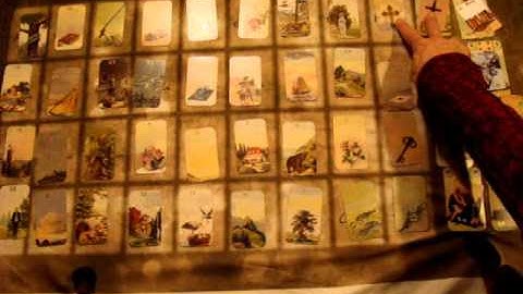 Lenormand Grand Tableau  Idea (If Significator is in 1st or Last Line)