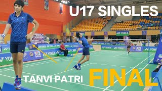 FINAL | YONEX-SUNRISE INDIA SUB JUNIOR BADMINTON RANKING TOURNAMENT GOA TANVI PATRI V/S RISHIKA