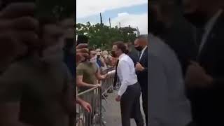 France President was being slapped 🤔🤔🤔